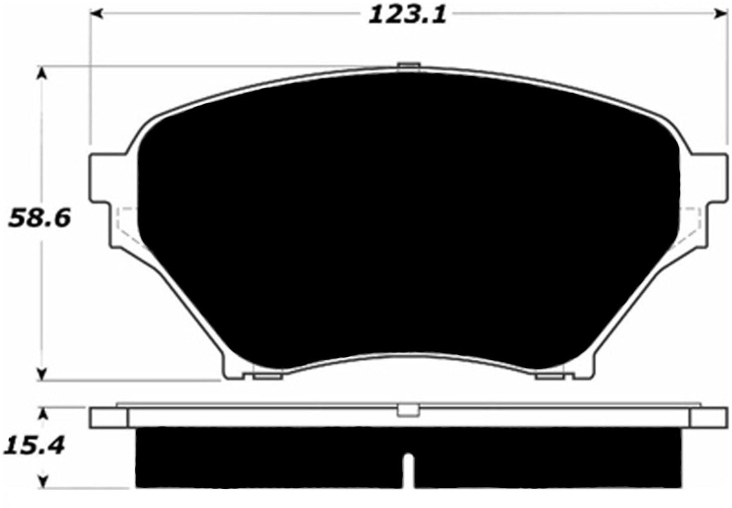 Porterfield Brake Pads for 2001 MAZDA MIATA Hard/Sport Susp.