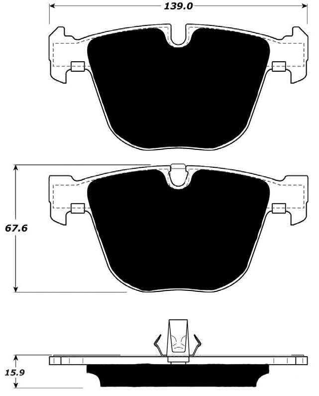 Porterfield Brake Pads for 2013 BMW X6 M