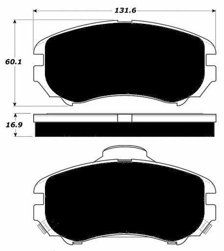 Porterfield Brake Pads for 2009 HYUNDAI ELANTRA Sedan