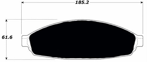 Porterfield Brake Pads for 2011 FORD CROWN VICTORIA Police