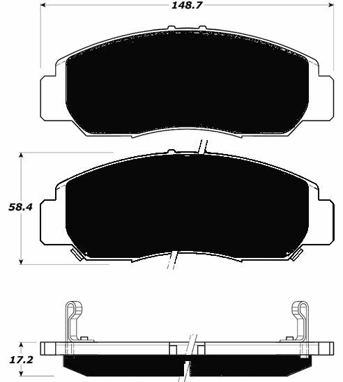 Porterfield Brake Pads for 2005 HONDA ACCORD Sedan V6