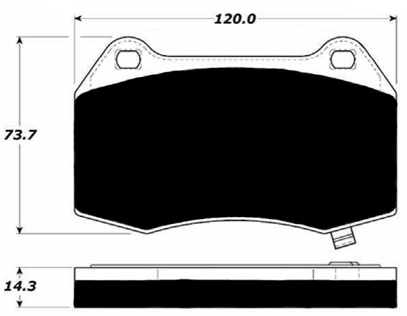 Porterfield Brake Pads for 2004 NISSAN SENTRA 2.5L SE-R Spec V
