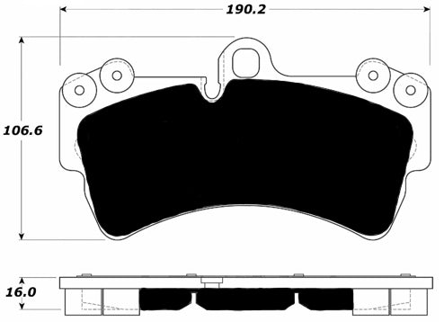 Porterfield Brake Pads for 2006 VOLKSWAGEN TOUAREG 350mm F/Discs