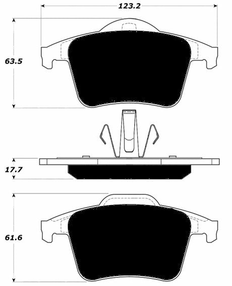 Porterfield Brake Pads for 2011 VOLVO XC90 w/336mm Front Discs
