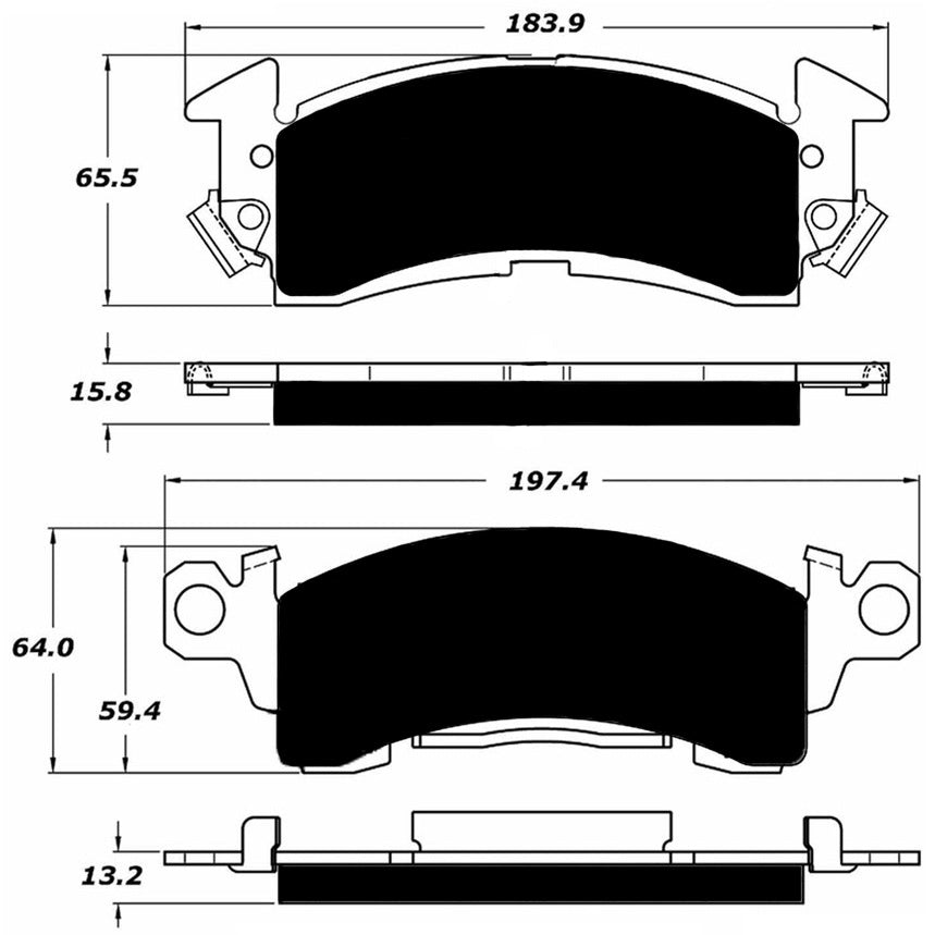 Porterfield Brake Pads for 2000 CHEVROLET ASTRO VAN 2WD