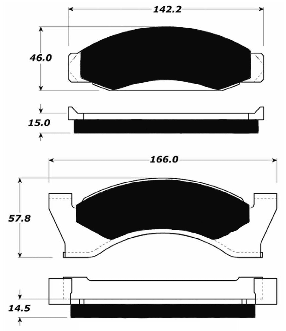 Porterfield Brake Pads for 1977 FORD MUSTANG