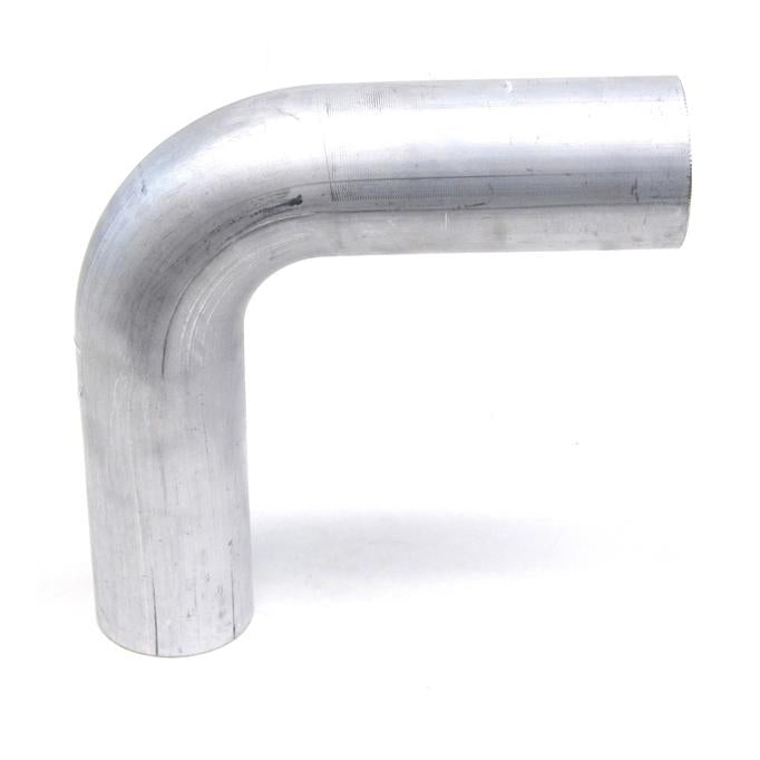 HPS Performance Products HPS 2-1/2" OD 90 Degree Bend 6061 Aluminum Elbow Pipe Tubing 16 Gauge, Mandrel Bent, Mill Finish