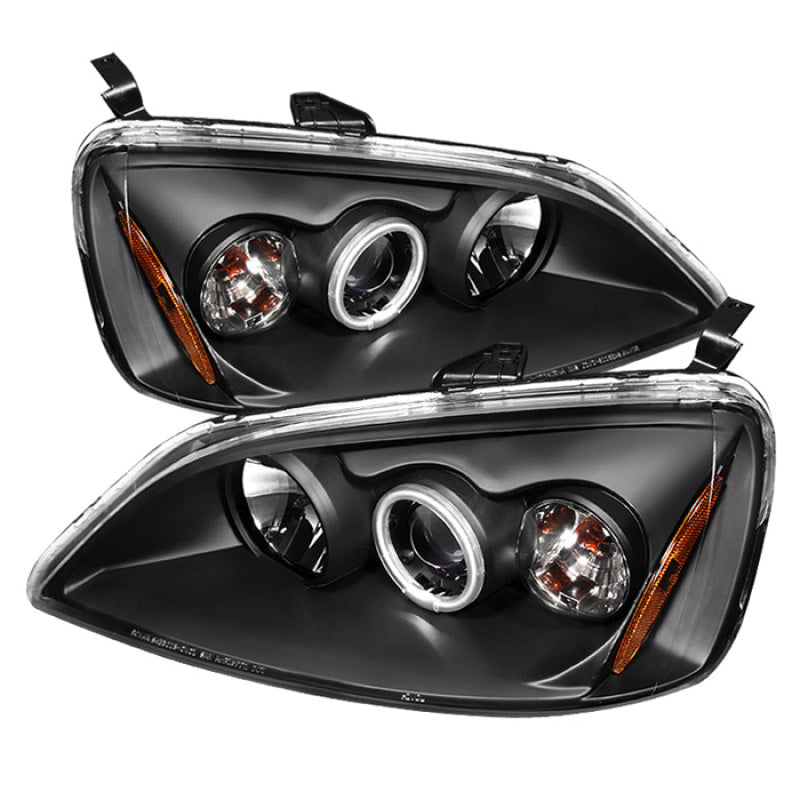 SPYDER Honda Civic 01-03 2/4DR Projector (Do Not Fit SI Model)- CCFL Halo Blk PRO-YD-HC01-CCFL-BK 5029775