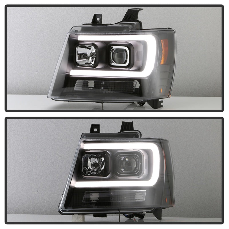 Spyder 07-14 Chevy Suburban/1500/2500/Tahoe V2 Projector Headlights All Blk PRO-YD-CSUB07V2-DRL-BKV2 5085986
