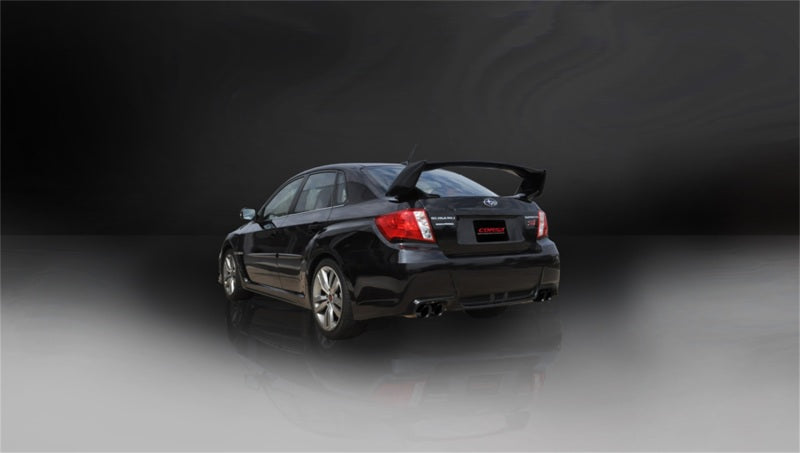 Corsa Performance 11-13 Subaru Impreza Sedan STI 2.5L Turbo Manual Black Sport Cat-Back