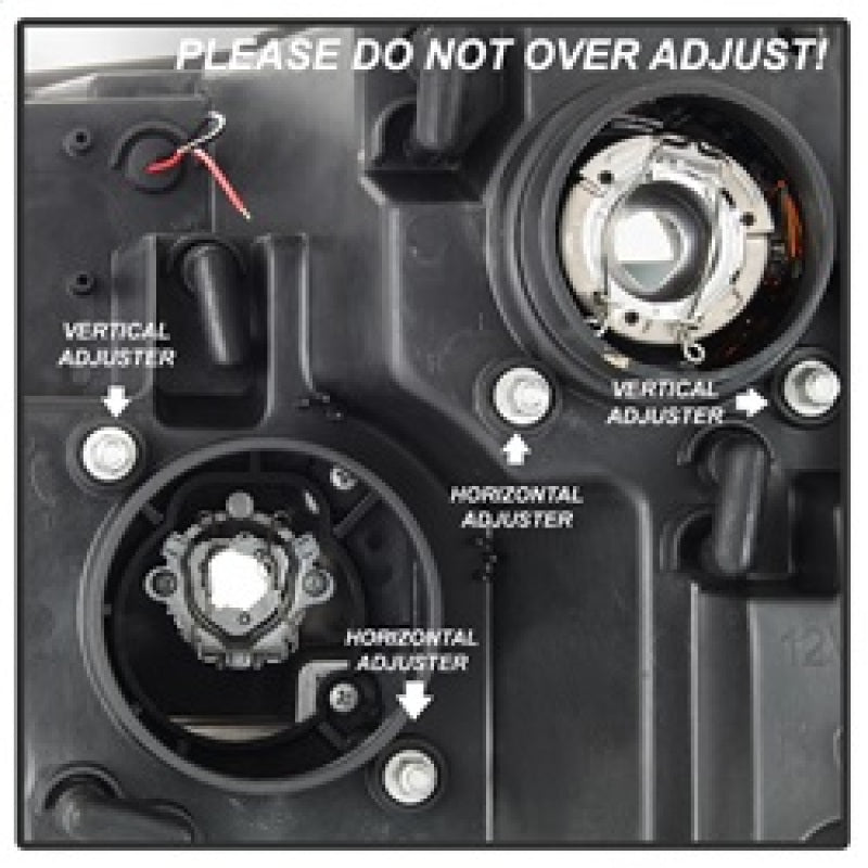 Spyder 09-16 Dodge Ram 1500 Version 2 Headlights Light Bar DRL Black PRO-YD-DR09V2-LBDRL-BK 5084811