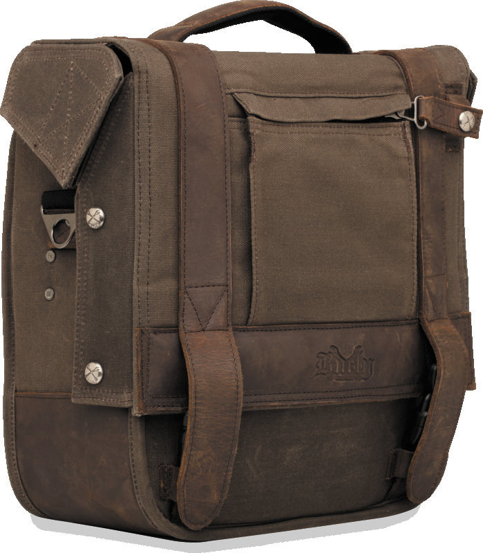 Burly Brand Voyager Saddlebag (Ea) - Dark Oak B15-1000D