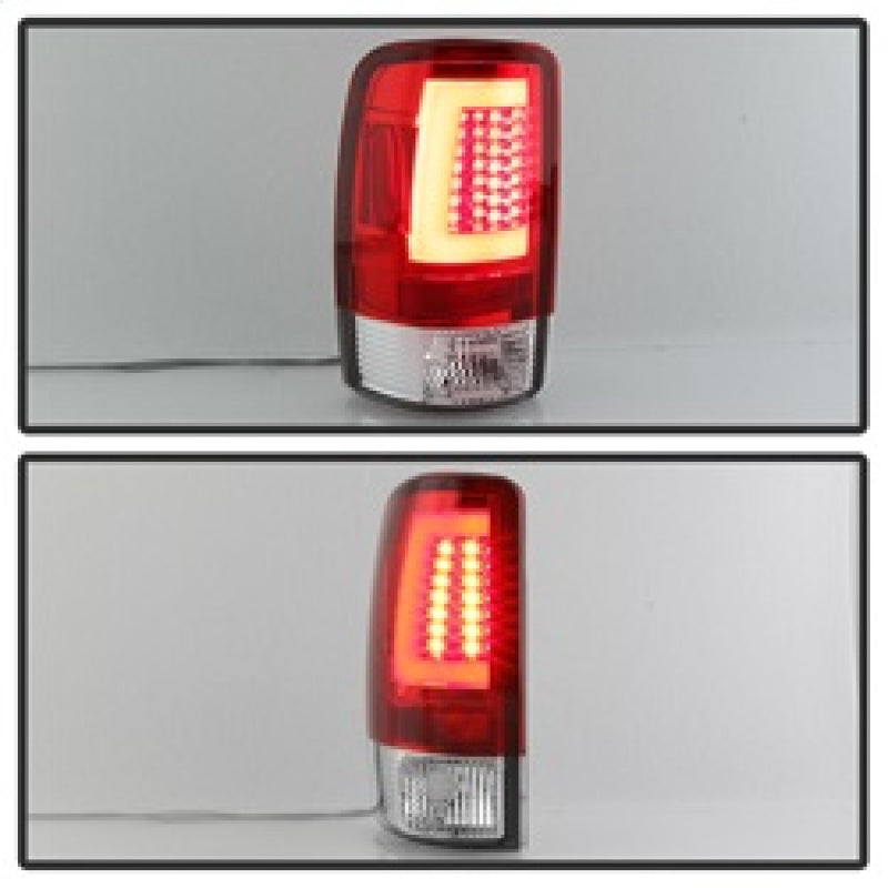 Spyder 00-06 Chevy Suburban 1500/2500 V2 Light Bar LED Tail Lights -Red Clr (ALT-YD-CD00V2-LBLED-RC) 5084163