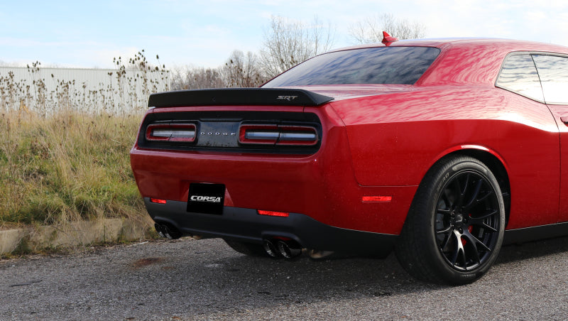 Corsa Performance 15-17 Dodge Challenger Hellcat Dual Rear Exit Extreme Exhaust w/ 3.5in