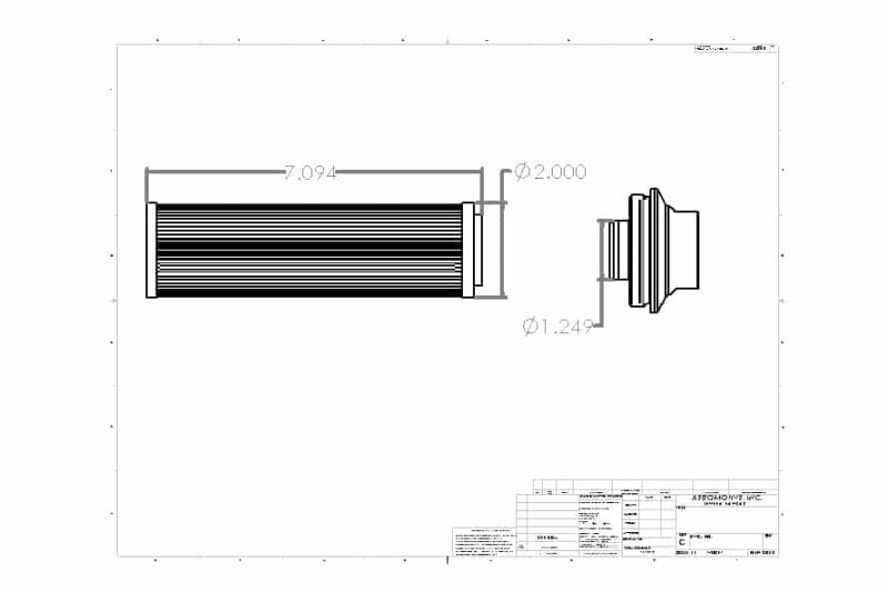 Aeromotive In-Line Filter - AN-16 100 Micron SS Element Extreme Flow 12362