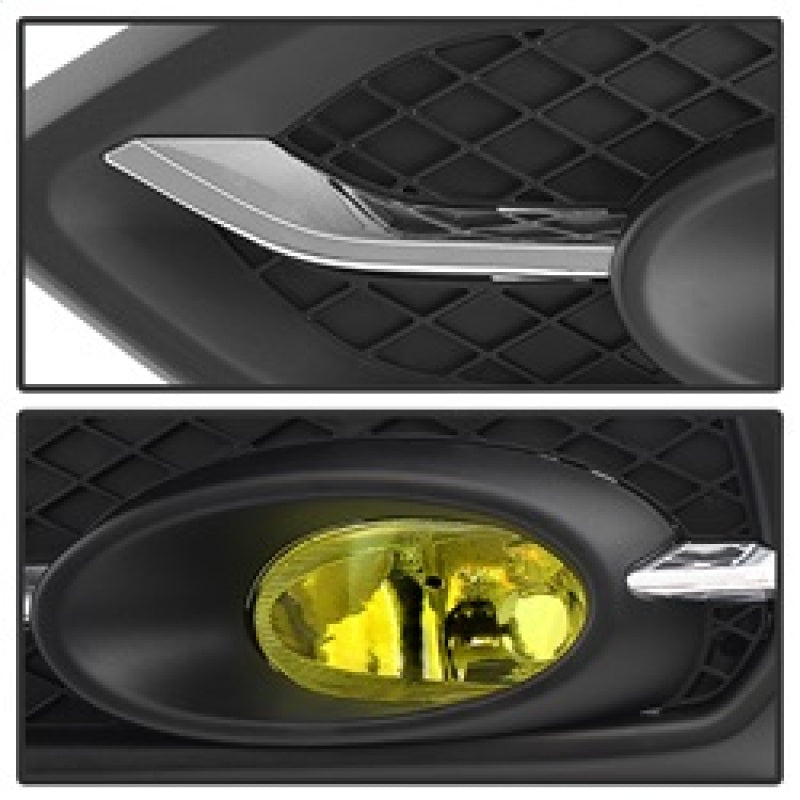Spyder Honda Civic 2014-2015 2Dr/Coupe (EX Model Only)OEM Fog Light W/Switch- Yellow FL-HC2014-2D-Y 5080233