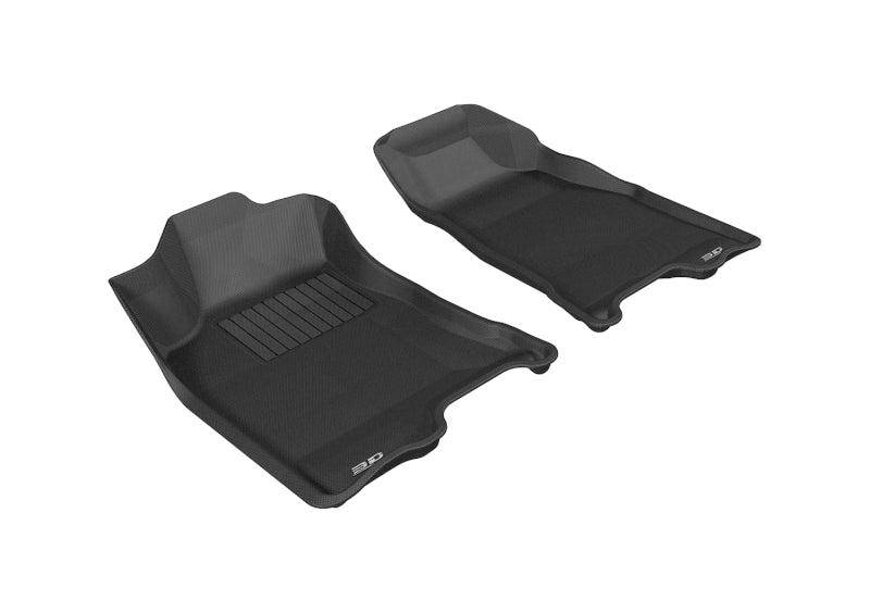 3D MAXpider 2004-2012 Chevrolet/GMC Colorado/Canyon Crew Cab Kagu 1st Row Floormat - Black L1CH02711509
