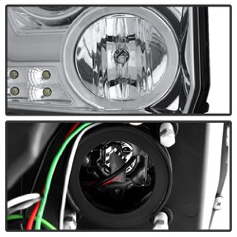 Spyder GMC Sierra 14-16 Projector Headlights Light Bar DRL Chrm PRO-YD-GS14V2-LBDRL-C 5080868