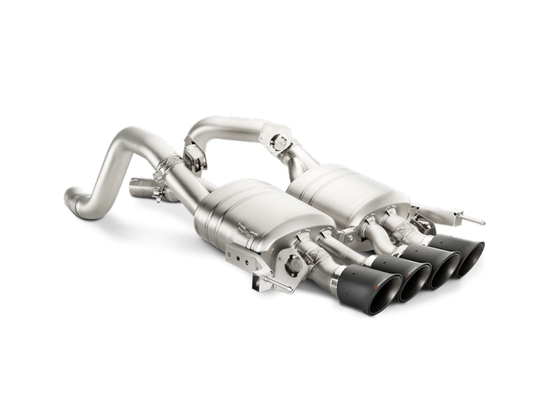 Akrapovic 14-19 Chevrolet Corvette Stingray (Excl Grand Sport) Slip-On Line (Titanium) w/Carbon Tips MTP-CO/TI/1