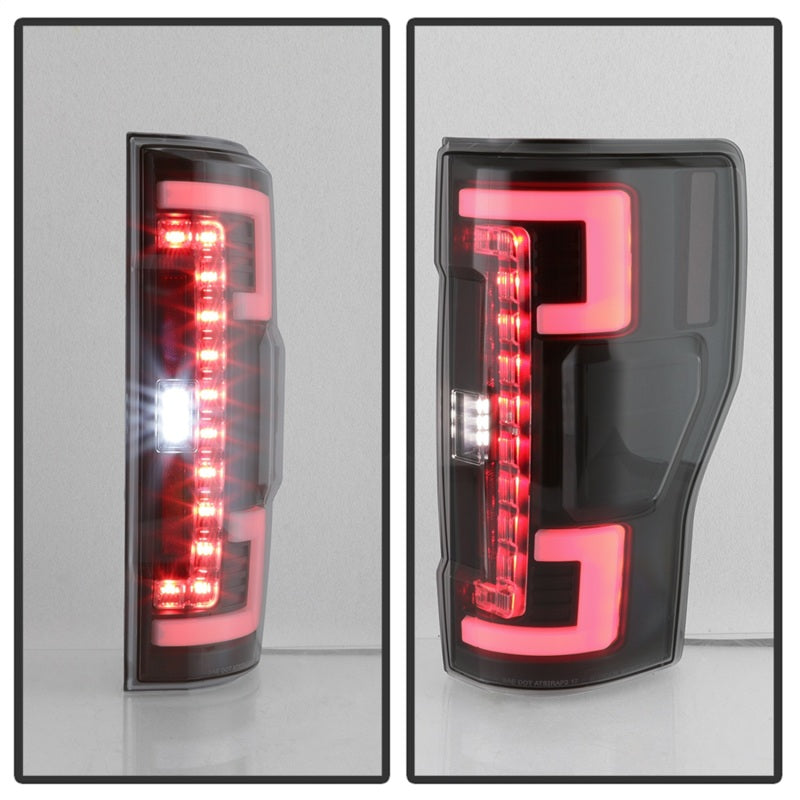 Spyder 17-18 Ford F-250 Super Duty (Excl LED Models) LED Tail Lights - Blk Smk (ALT-YD-FS17-LED-BSM) 5085597