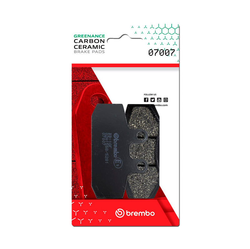 Brembo OE Honda Sj Carbon Ceramic Brake Pad - Front 07007
