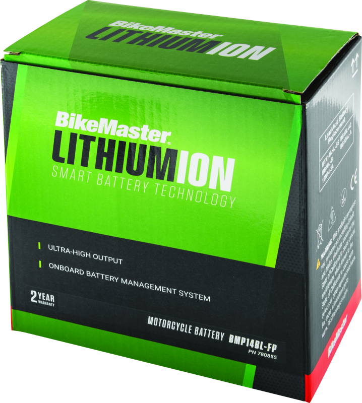 BikeMaster Lithium Ion 2.0 Battery BMP14Bl-FP 780855