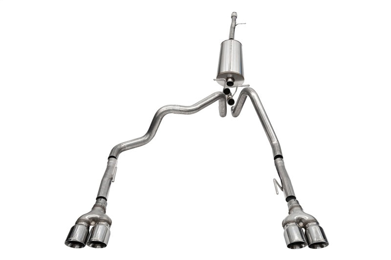 CORSA Performance Corsa 19-23 Chevrolet Silverado 1500 5.3L 147.5in Wheel Base Cat-Back Dual Rear 4in Polish Tips 21199
