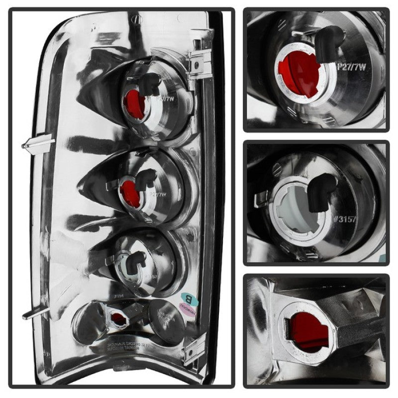 Spyder Chevy Silverado 1500 03-06 (Does Not Fit Stepside)Euro Tail Lights Blk Smke ALT-YD-CS03-BSM 5078018