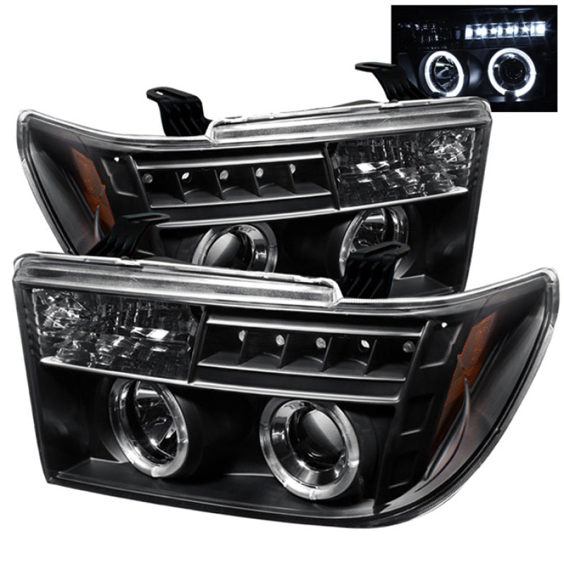 Spyder Toyota Tundra 07-133 Projector Headlights LED Halo LED Blk PRO-YD-TTU07-HL-BK 5012029