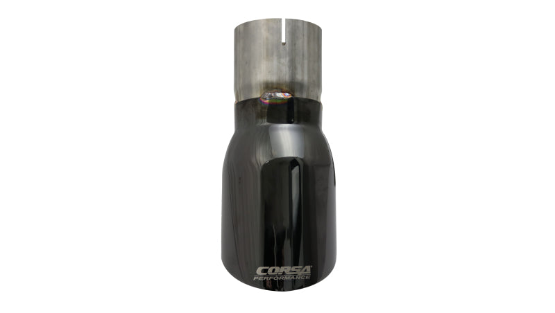 Corsa Performance Single Universal 3.0in Inlet / 4.0in Outlet Black PVD Pro-Series