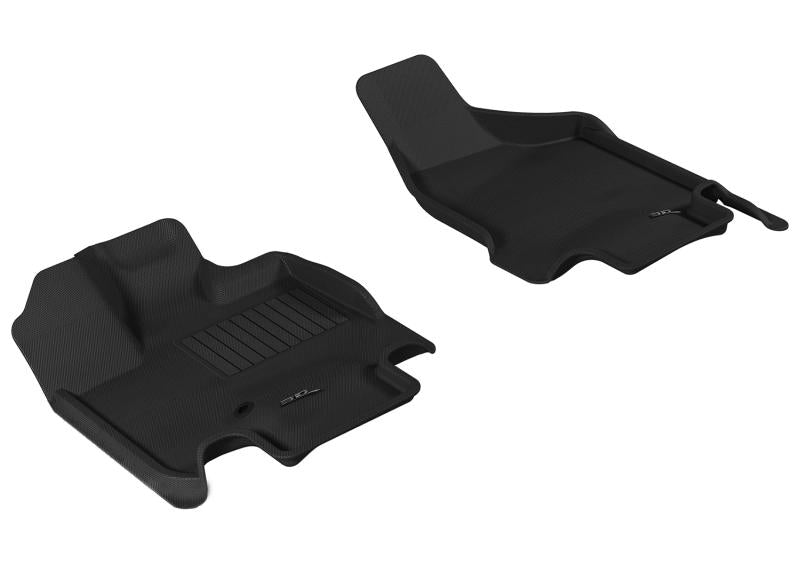3D MAXpider 2008-2019 Dodge Grand Caravan Kagu 1st Row Floormat - Gray L1DG01611501