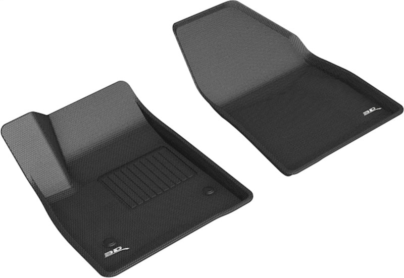3D MAXpider 20-21 Cadillac XT6 Kagu 1st Row Floormats - Black L1CD02111509