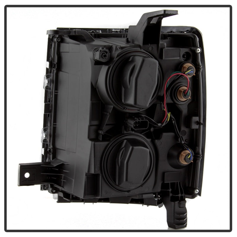 SPYDER xTune 14-15 Chevy Silverado 1500 (New Body) OEM Style Headlights w/Trim - Blk (HD-JH-CS14-CC-BK) 9042447