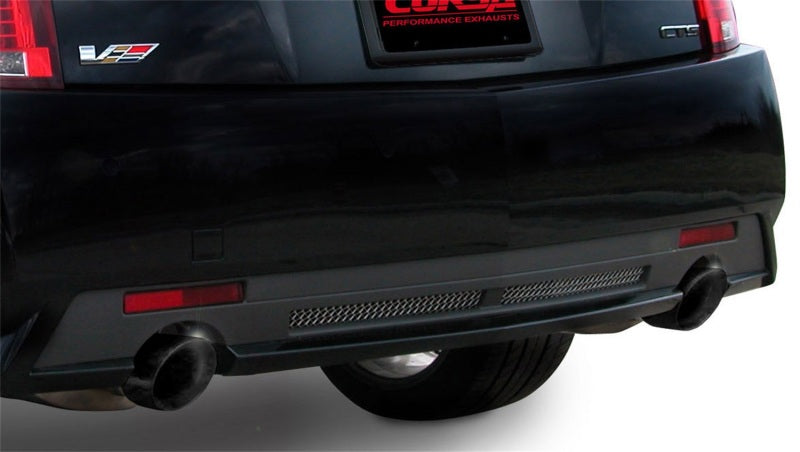 Corsa Performance 09-13 Cadillac CTS Sedan V 6.2L V8 Black Touring Axle-Back Exhaust
