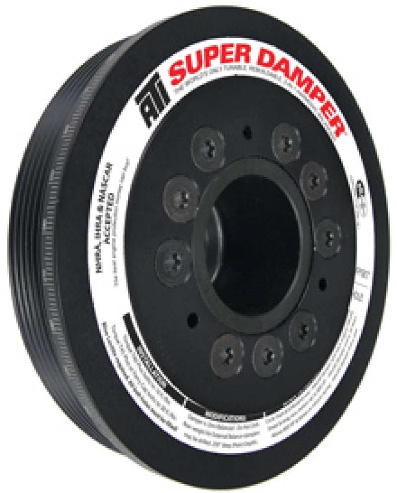 ATI Damper - 6.78in - Alum - 6 Grv - Mitsubishi Evo 8 - 4G63 - w/Integra Lower Cam Drive ATI918250