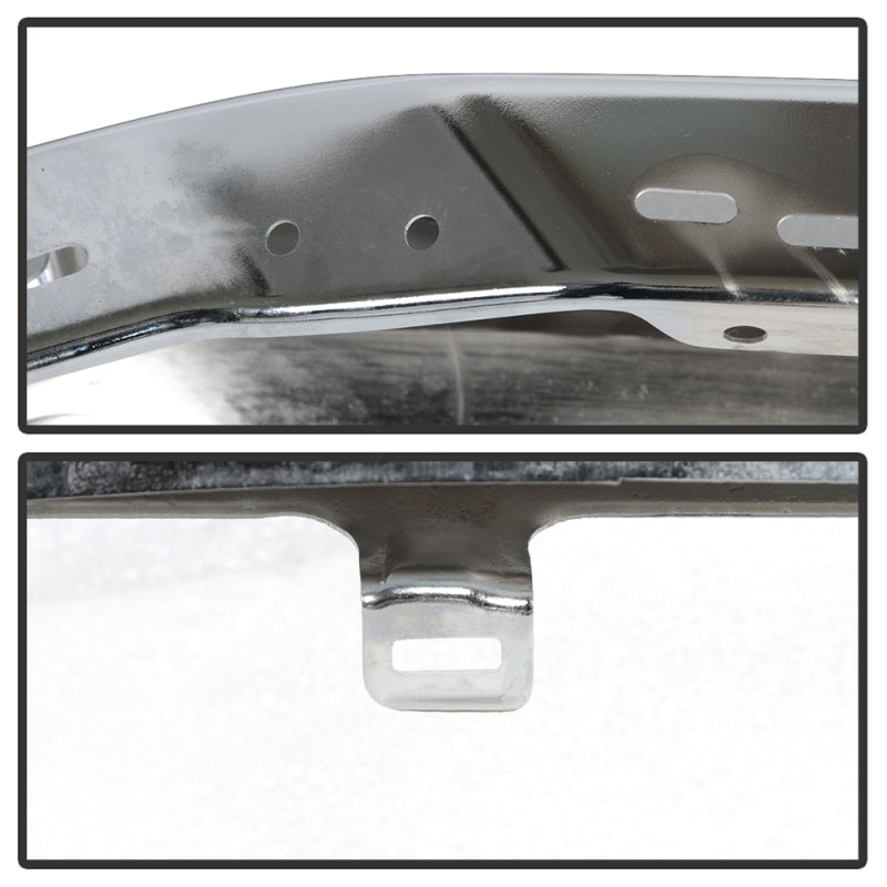 Spyder 18-20 Ford F150 XLT/Lariat w/ Fog Lights Hole Front Bumper - Chrome (FB-FF15018X-FOG-C) 9948435