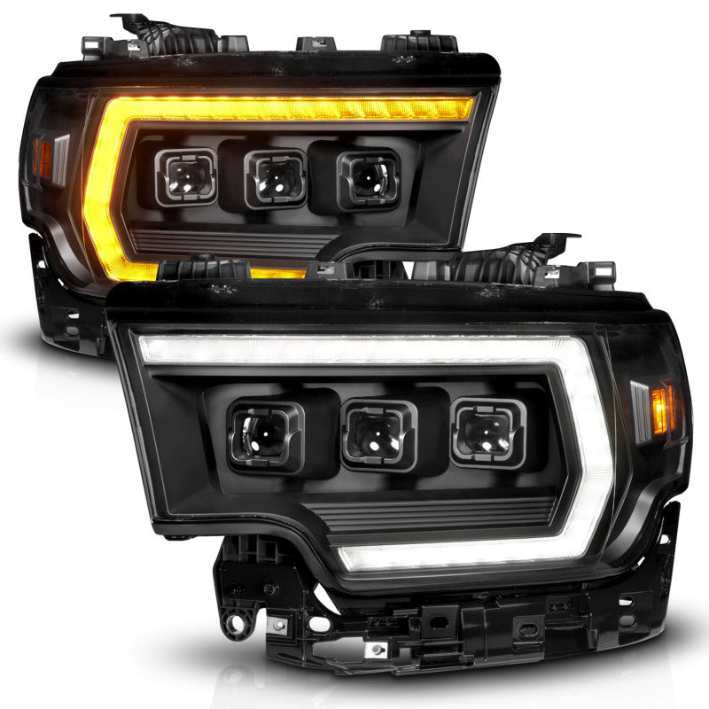 ANZO 19-24 RAM 2500/3500 Z-Series Full LED Proj Headlights DRL/Init/SeqSig - Driver Side ONLY 111601X-L