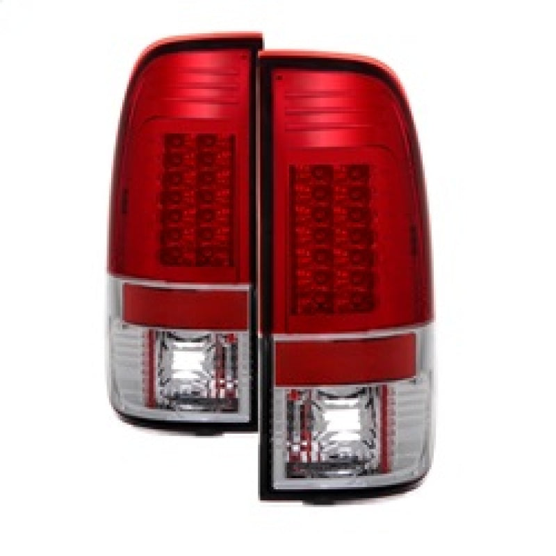 Spyder Ford F150 Styleside 97-03/F250 Version 2 LED Tail Lights Red Clear ALT-YD-FF15097-LED-G2-RC 5029140