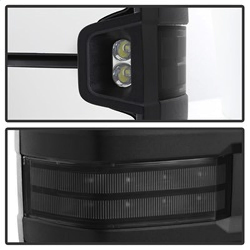 SPYDER xTune Chevy Silverado 03-06 G2 Heated Smoke LED Signal Telescoping Mirrors MIR-CS03S-G2-PWH-SM-SET 9936715