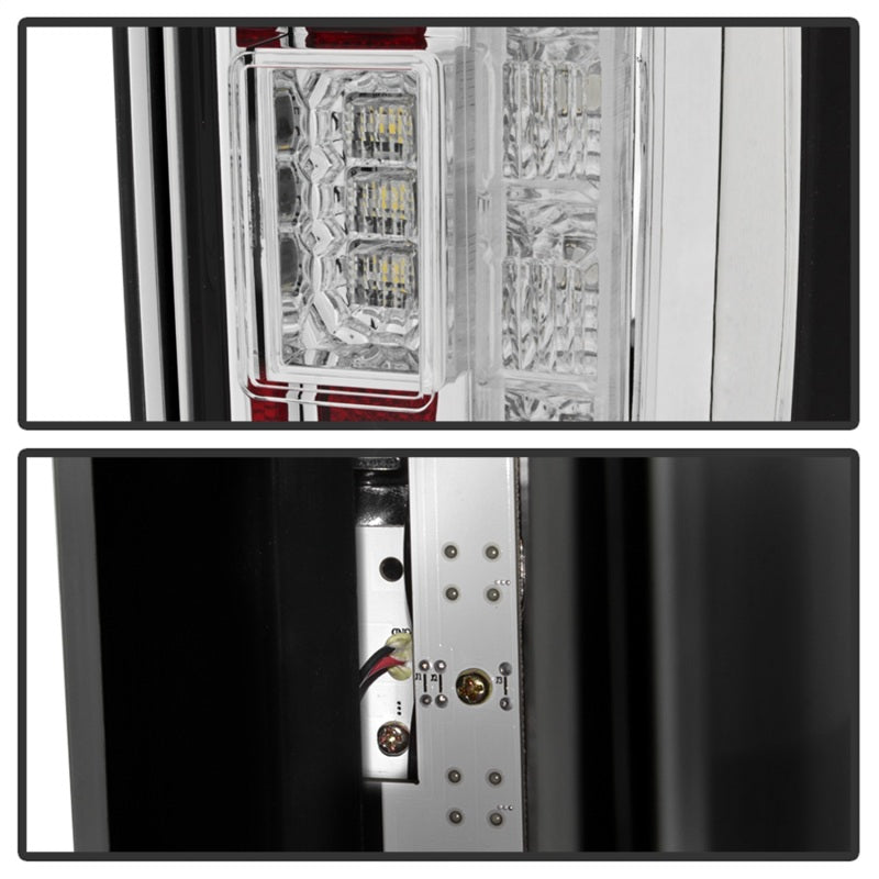 Spyder 17-18 Ford F-250 SD (w/Blind Spot Sensor) LED Tail Lights - Chrm (ALT-YD-FS17BS-LED-C) 5085641