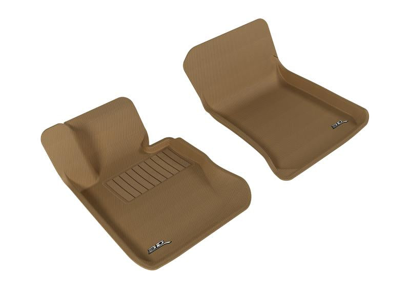 3D MAXpider 2013-2015 BMW X1 E84 Kagu 1st Row Floormat - Tan L1BM01711502