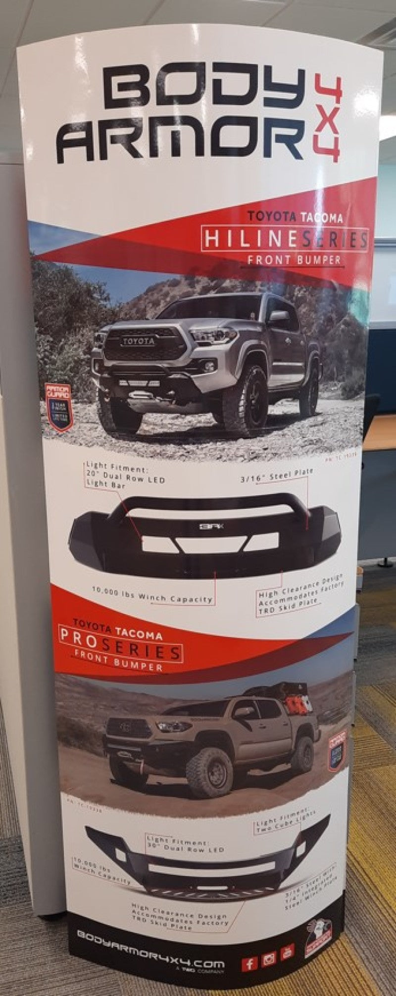 Body Armor 4x4 Pop Display For Toyota Totem **DROPSHIP ONLY** MKT-BAPOP1902