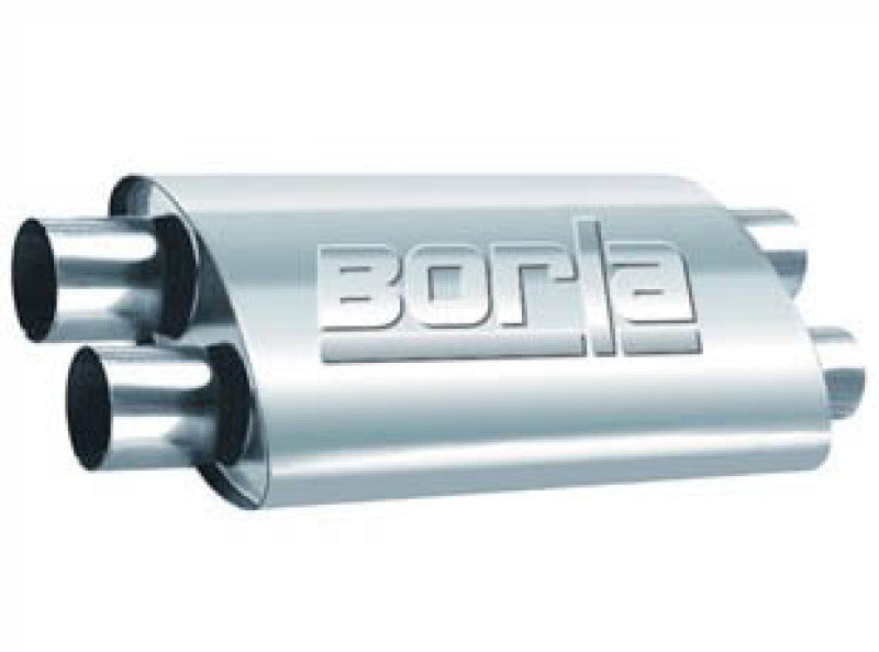 Borla 2.50in Dual In/Out 19in x 9.5in x 4in PRO-XS Muffler 400286