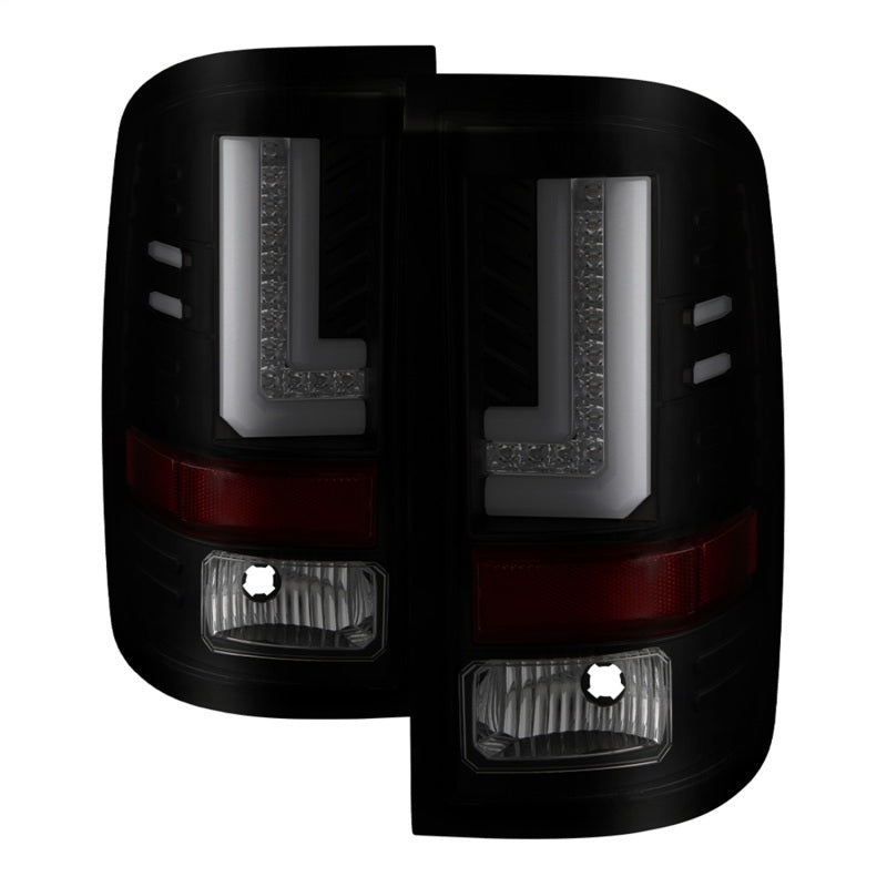 Spyder GMC Sierra 2016-2017 Light Bar LED Tail Lights - Black Smoke ALT-YD-GS16-LED-BSM 5083784