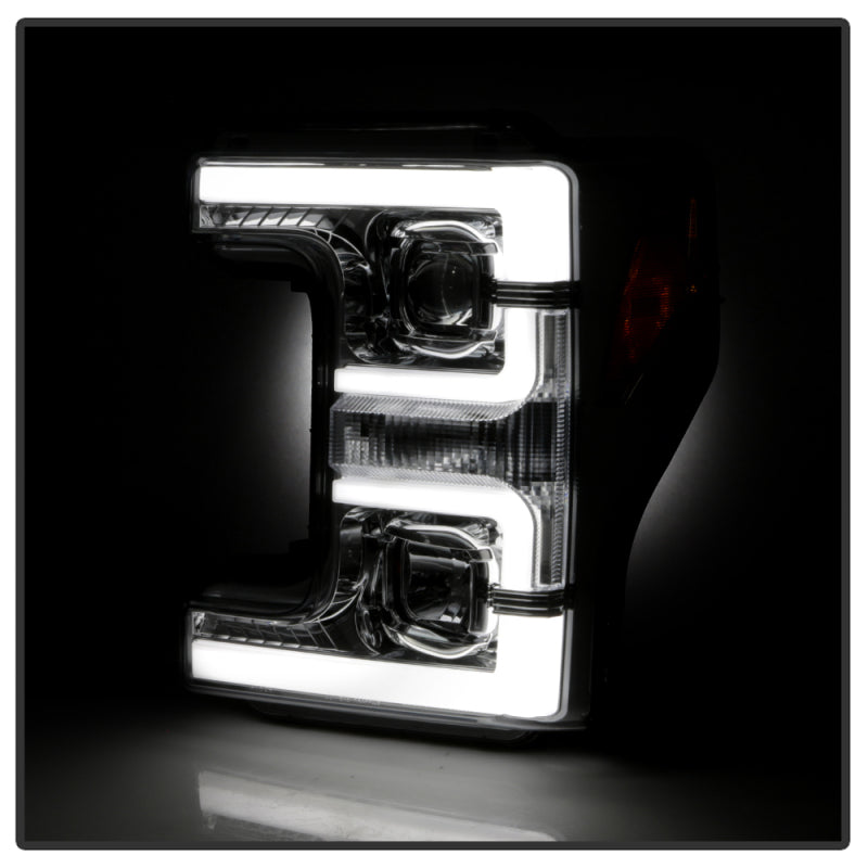 Spyder 17-18 Ford F250/F350/F450 Halogen Model Only -White Light Bar- Chrome- PRO-YD-FS17HALSI-C 5087843