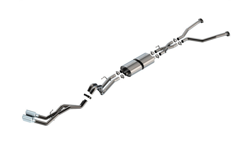 Borla 22-24 Toyota Tundra 3.4L V6 (Inc. Hybrid) Ext. Cab/STD Bed/145.7in WB S-Type Cat-Back - Chrome 140939