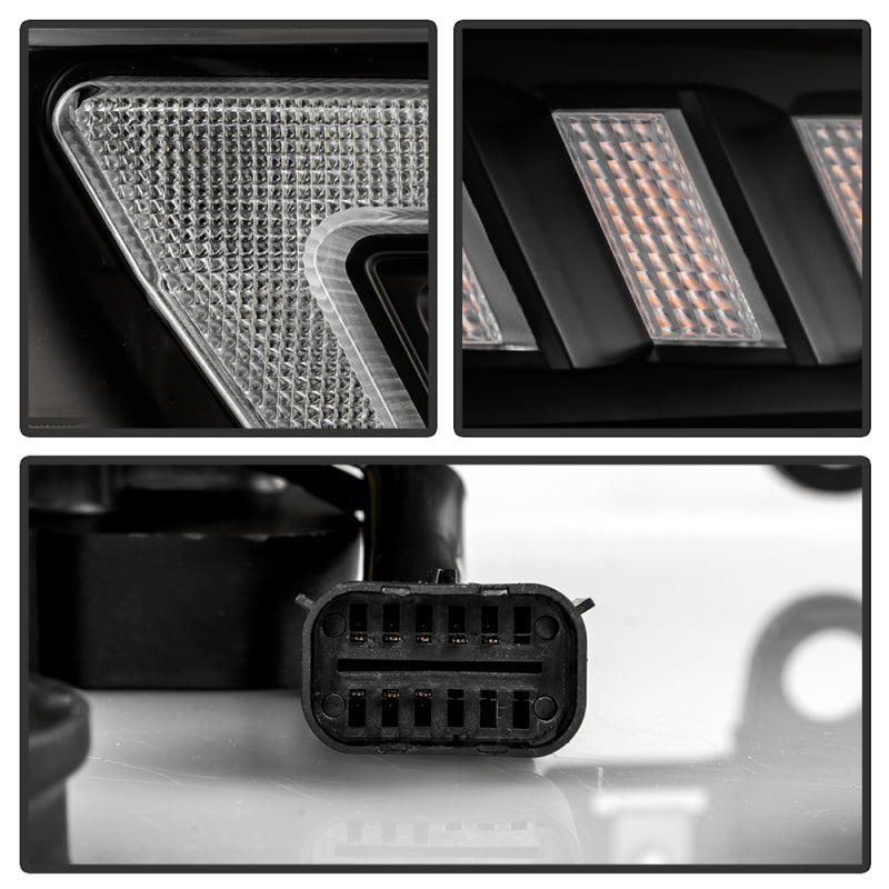 SPYDER 19-22 Dodge Ram 2500 (Halogen Only) Projector Headlights - Black PRO-YD-DR19HDHALSI-SEQ-BK 5088611