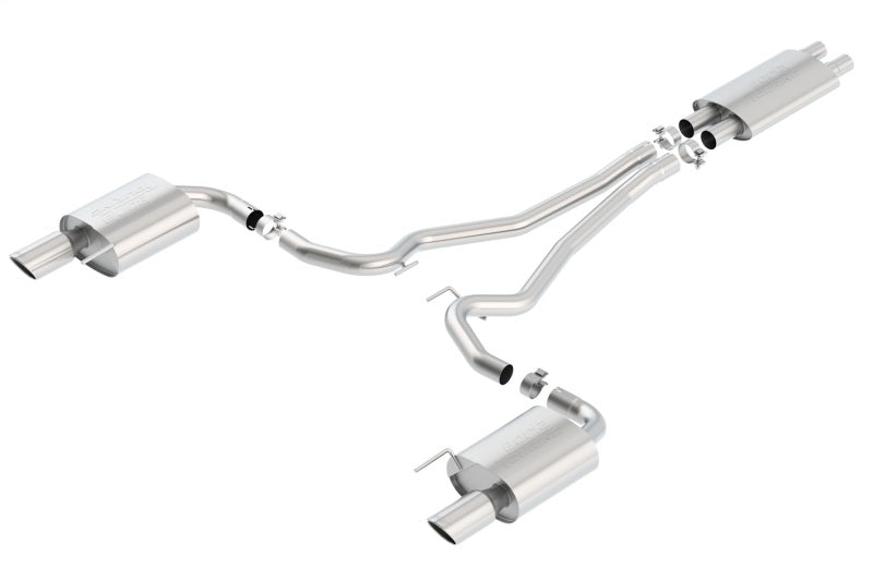 Borla Touring Cat-Back 15 Ford Mustang GT 5.0L V8 MT/AT 2.5in pipe 4in tip 140589