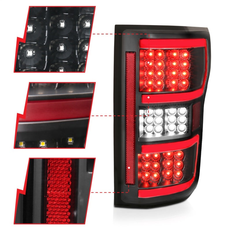 Anzo Led Taillights Black