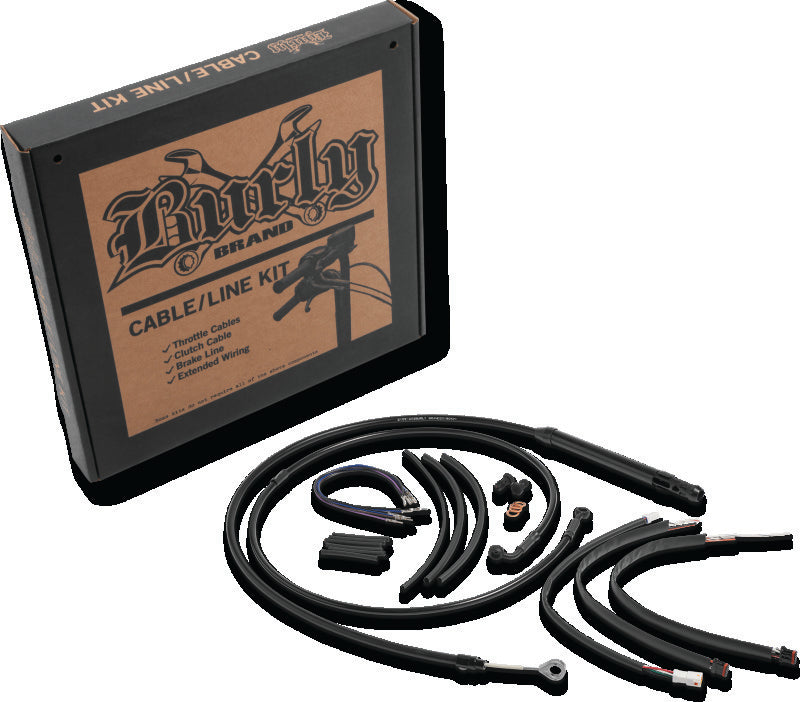 Burly Brand Control Kit 12in T-Bar - Black B30-1264
